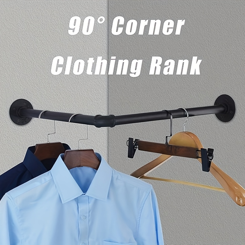 perchero 90° estilo tubo industrial percha Temu Colombia