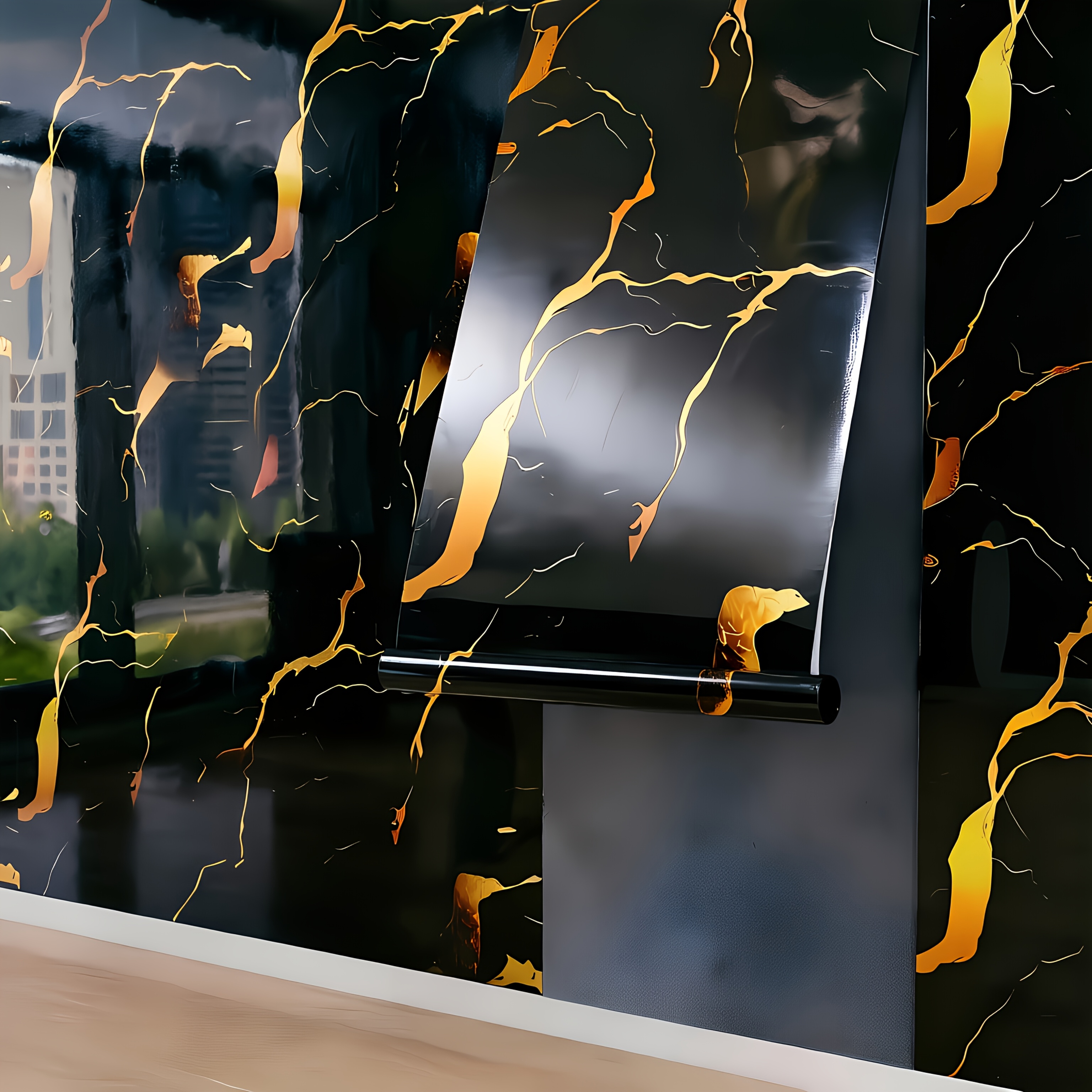 TEMU Self-adhesive Wallpaper, Suitable For Multiple Such As Living Rooms, Dining Rooms, Kitchen Countertops, And Cabinets. With Peel-and-stick