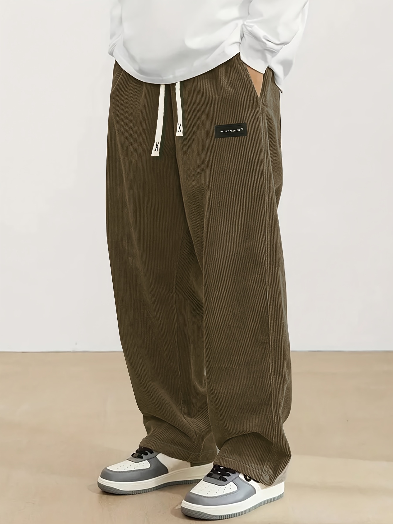 corduroy pants men sold on Temu United States
