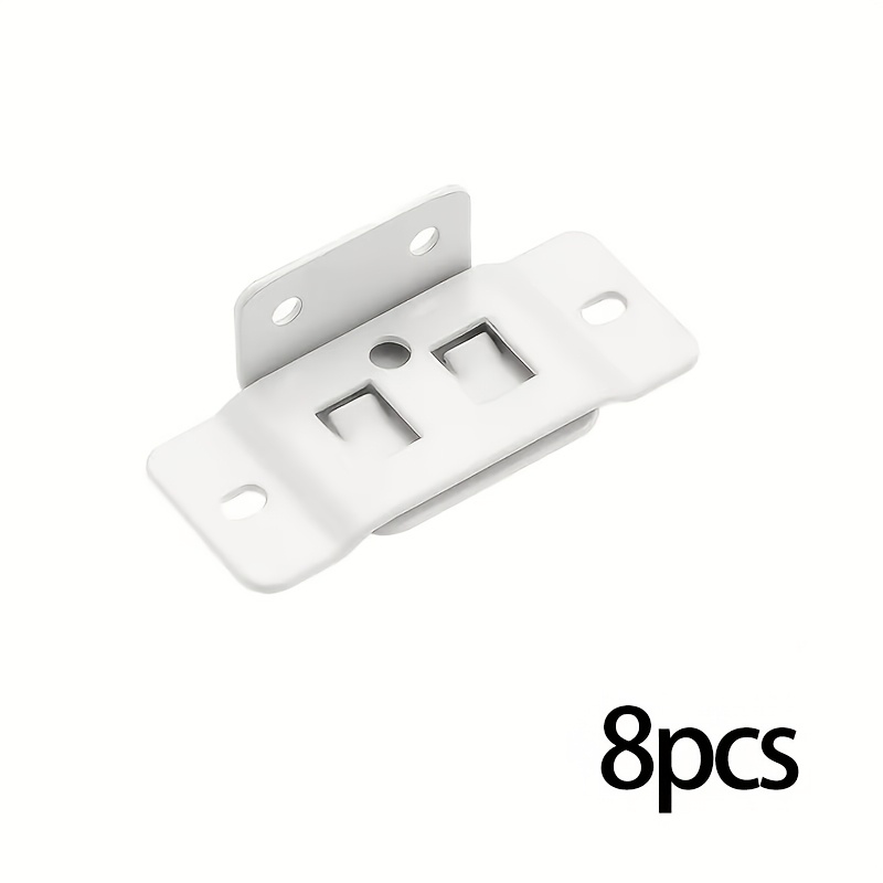 Image of 8pcs Metal Fastening -one Insert, L-shaped 90-degree Furniture Laminate Connector, Reinforced Bracket For Home Decoration, Without Complex Tools