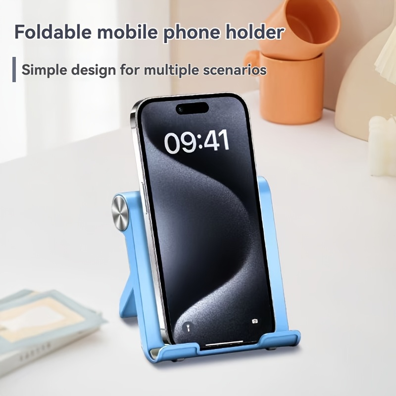 1 supporto pieghevole portatile per telefono | materiale abs,   per smartphone e tablet, non resistente allacqua