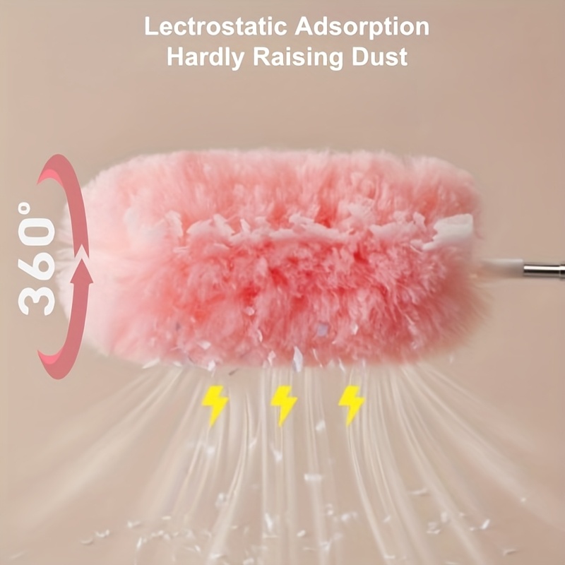 6 15pcs extendable handle electrostatic dust remover duster set disposable non woven fabric for effective dusting in cars furniture kitchen and bedroom Product details 1