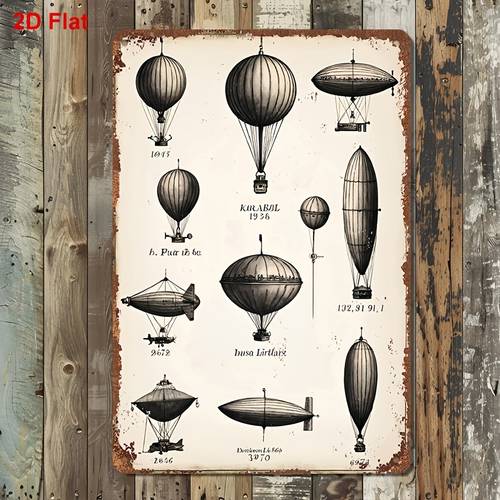 2d flat 1pc 2d flat metal sign vintage steampunk collection illustration decorative wall art suitable for home bar cafe for room study office wall decoration 2d flat