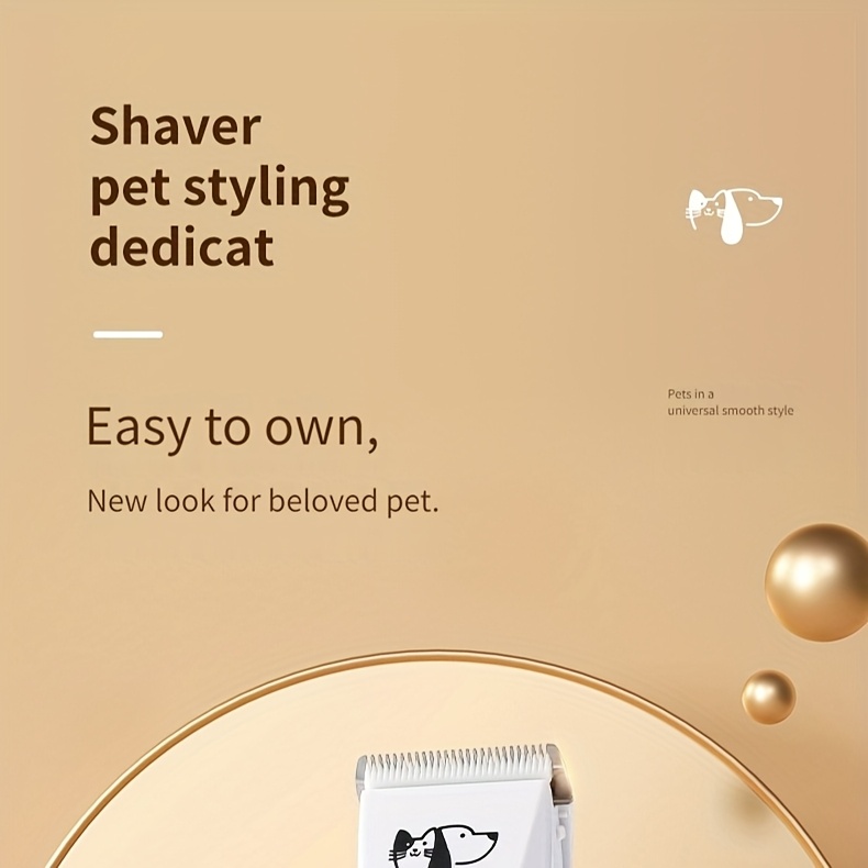 [Tondeuse pour chats] Tondeuse Électrique pour Chats, Kit de Toilettage Universel Rechargeable pour Animaux Domestiques avec Brosse Automatique