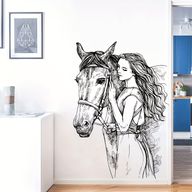 Adesivo In Vinile Per Auto O Muro - Battito Cardiaco Di Cavallo - TLK Designs
