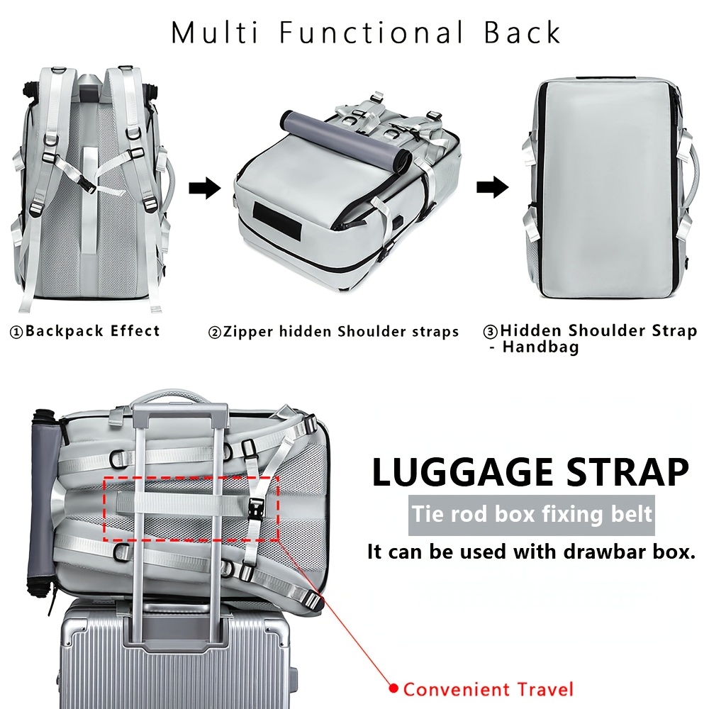 3 in 1 laptop backpack 18 inch 46cm mens computer bag - Temu