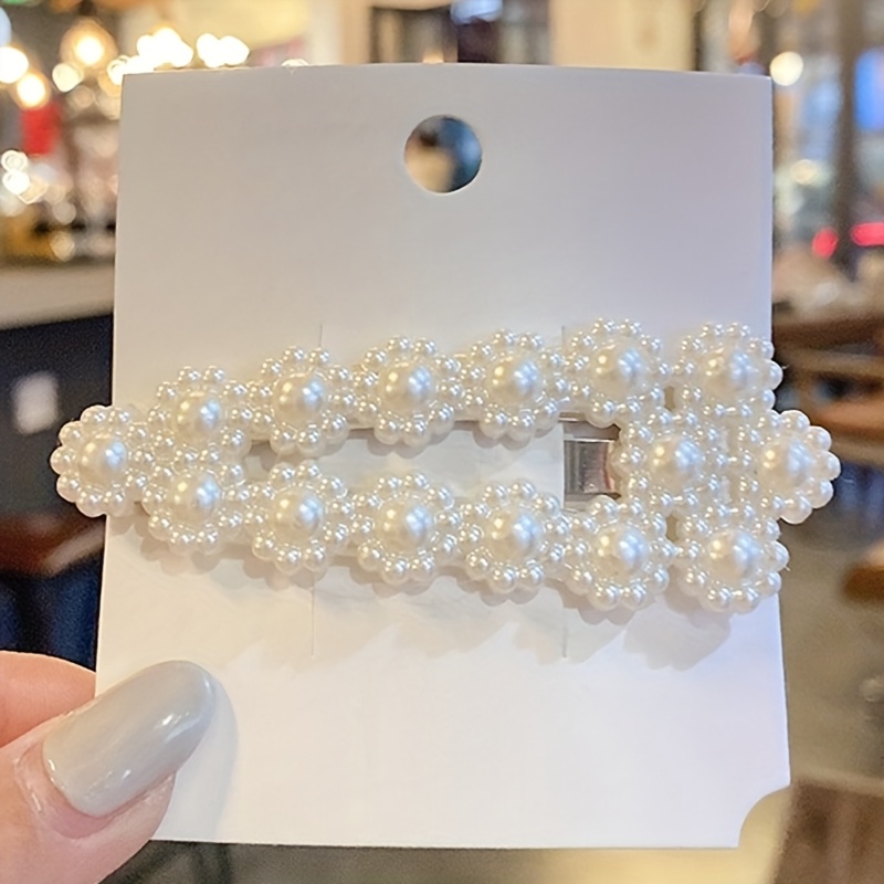 30pcs elegant   pearl hair clips for women minimalist bobby pins non slip duckbill hairpins for flyaways weddings bridesmaids party accessories   pearl hair accessories bridesmaid accessories sophisticated style   pearl Product details 5
