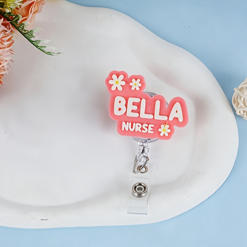 TEMU Custom Personalized Acrylic Name Badge Scroll, Custom Nurse Badge Scroll, Custom Name Id Badge Scroll, Nurse Gift, Healthcare Worker Gift