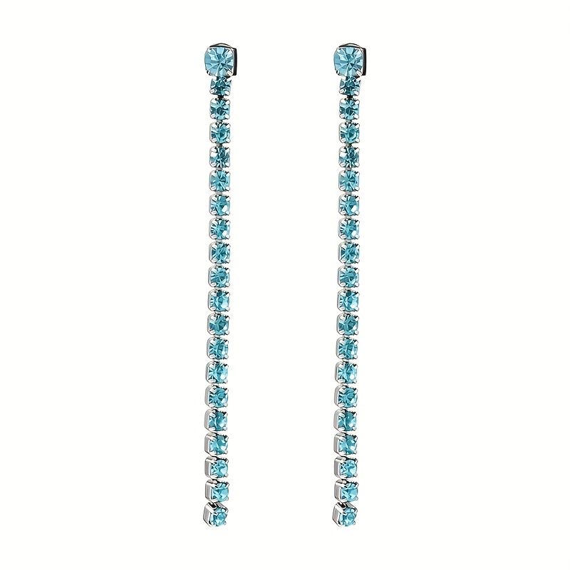 Women's Gorgeous Stainless Steel Colored Round Zirconia Earrings