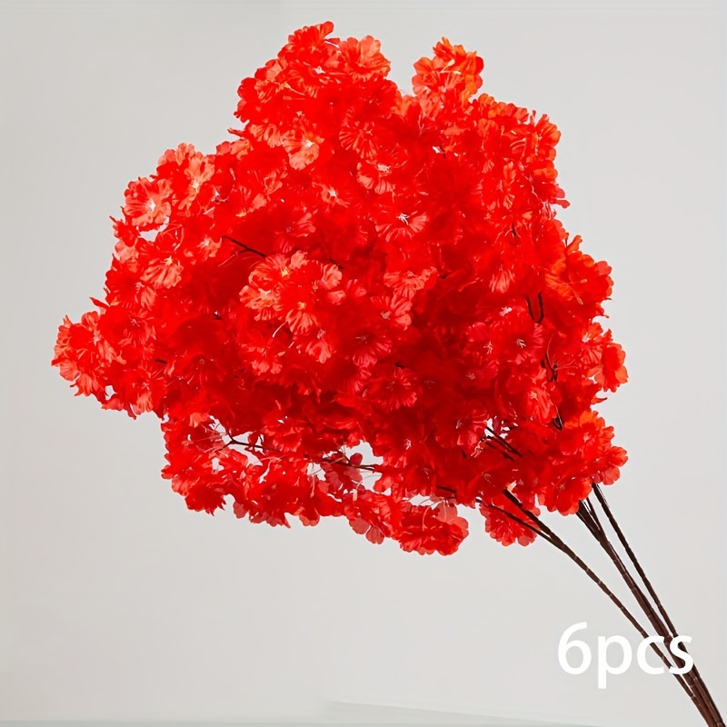 TEMU Branches de artificielles surdimensionnées et cryptées - Parfaites pour la décoration d' de mariage avec fausses fleurs et la décoration de