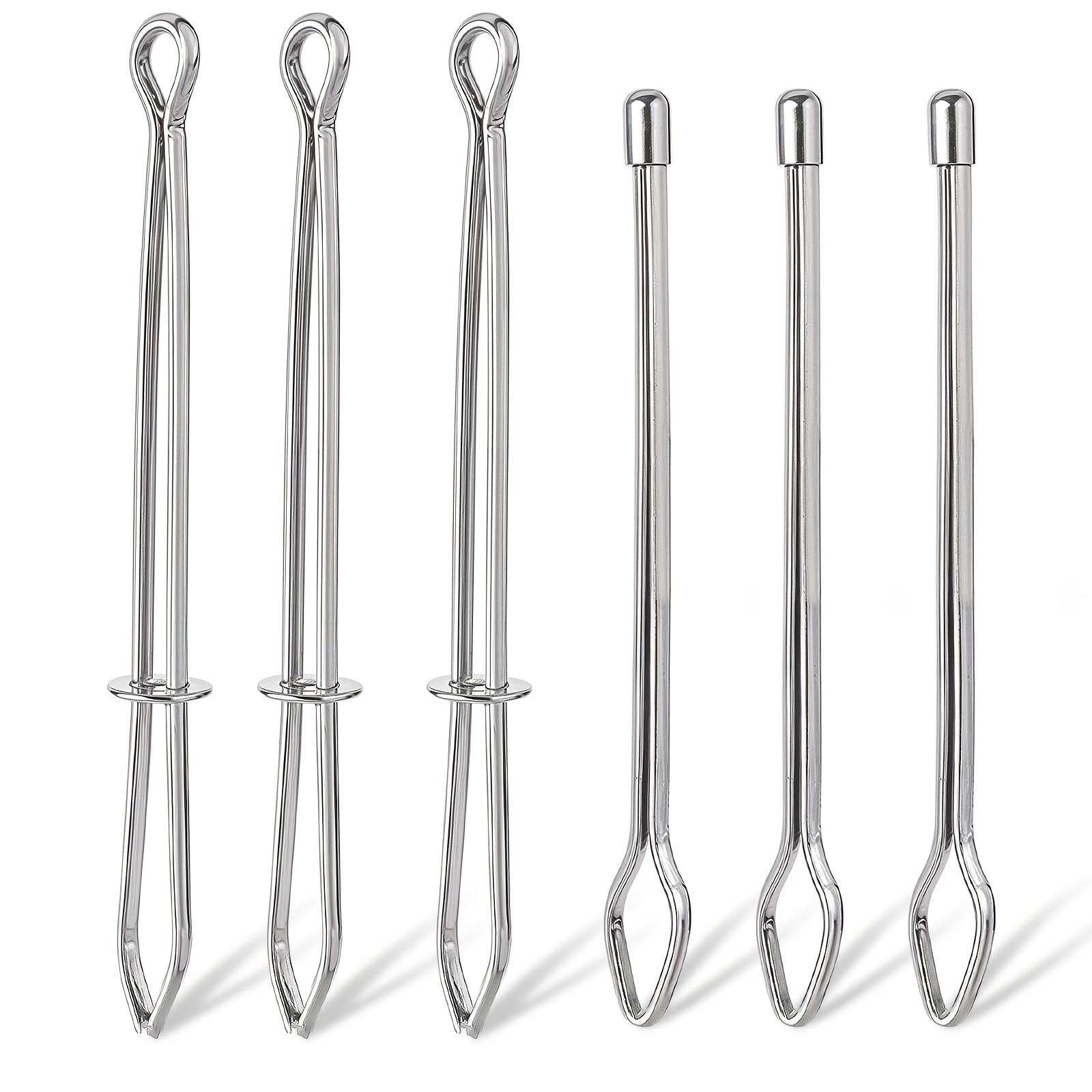 6pcs Rope Threader Clip, Drawstring Threader Tool, Drawstring Threader Self-locking Tweezers, Quick Insert Diy Rope Threader Sewing Tool For Pants Shoes Hoodie