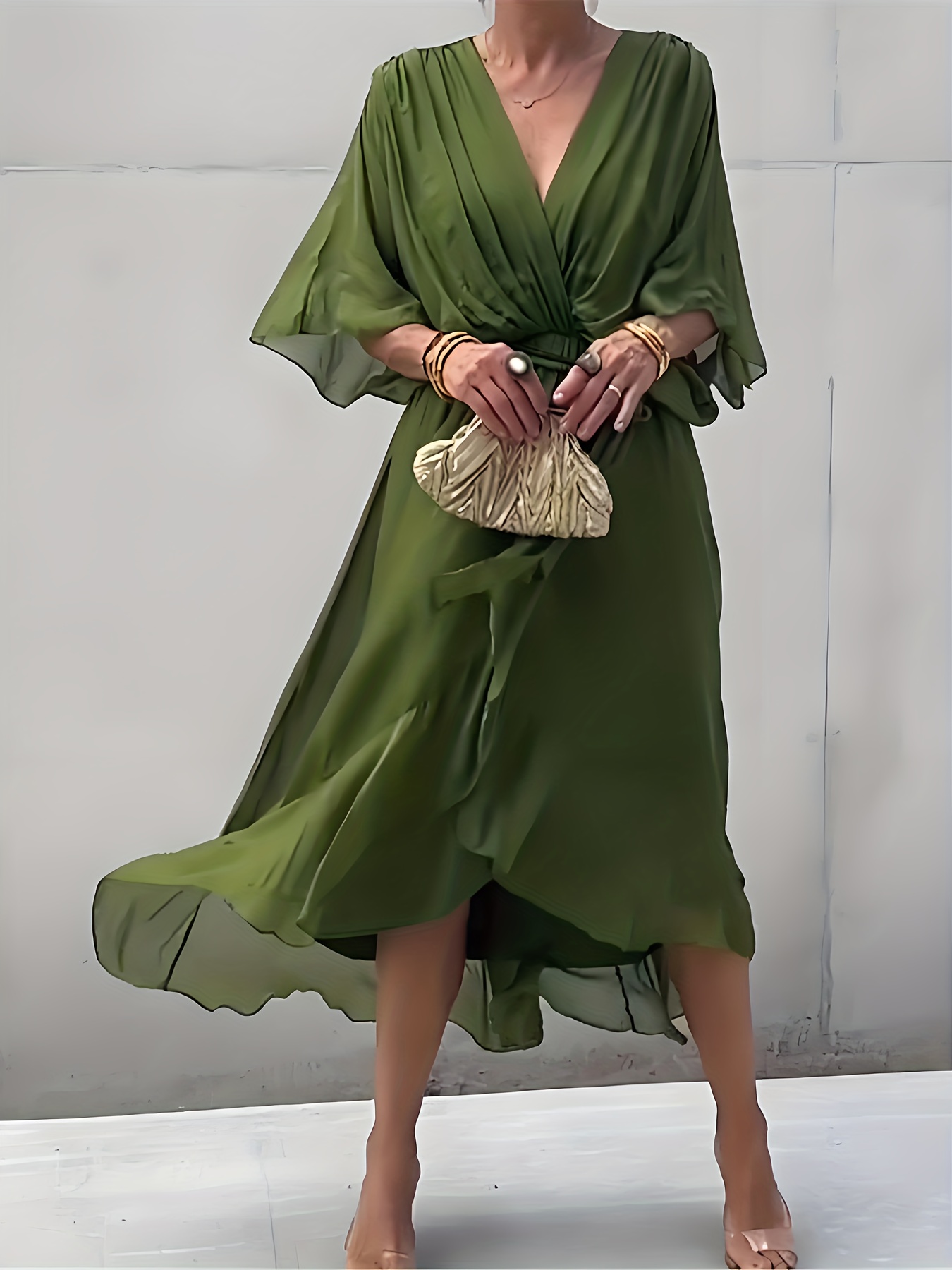 green wrap dress australia Montreal Emerald Green Formal Dress