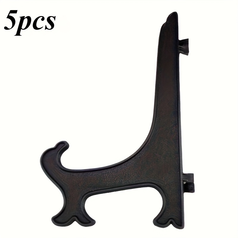 TEMU 5pcs, Black Art Display Stand, Foldable Decorative Frame, Photo Frame, Plate Rack For Displaying Small Artworks Such As , Baseball Cards, Pocket