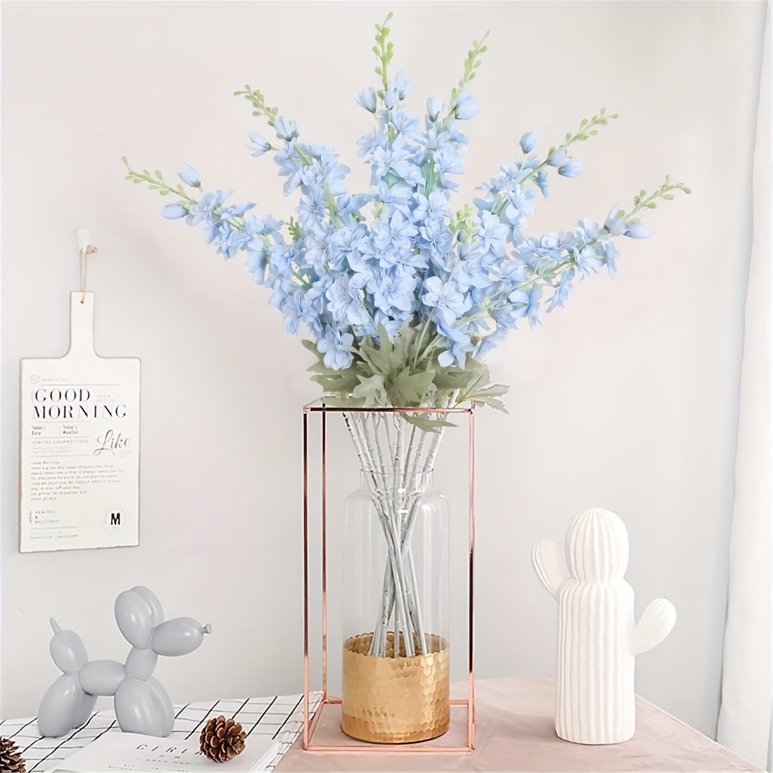 4 stck blaue knstliche blumen lebensechte - Temu Austria