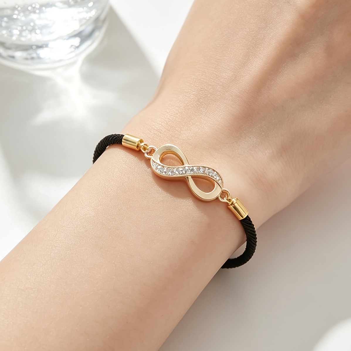 TEMU 1 Pulsera original para mujer, elegante y de diseño exquisito, elástica y ajustable, adecuada como regalo, para fiestas, viajes y como accesorio