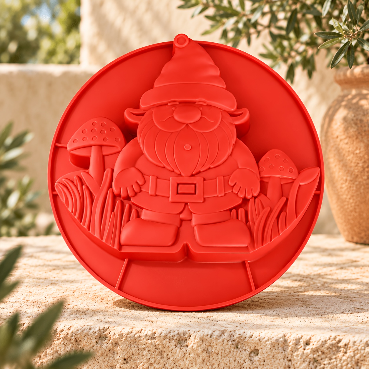 TEMU Stampi riutilizzabili per pietre di cemento per da giardino, pietre decorative per di cortili, stampi per decorazioni natalizie da giardino e