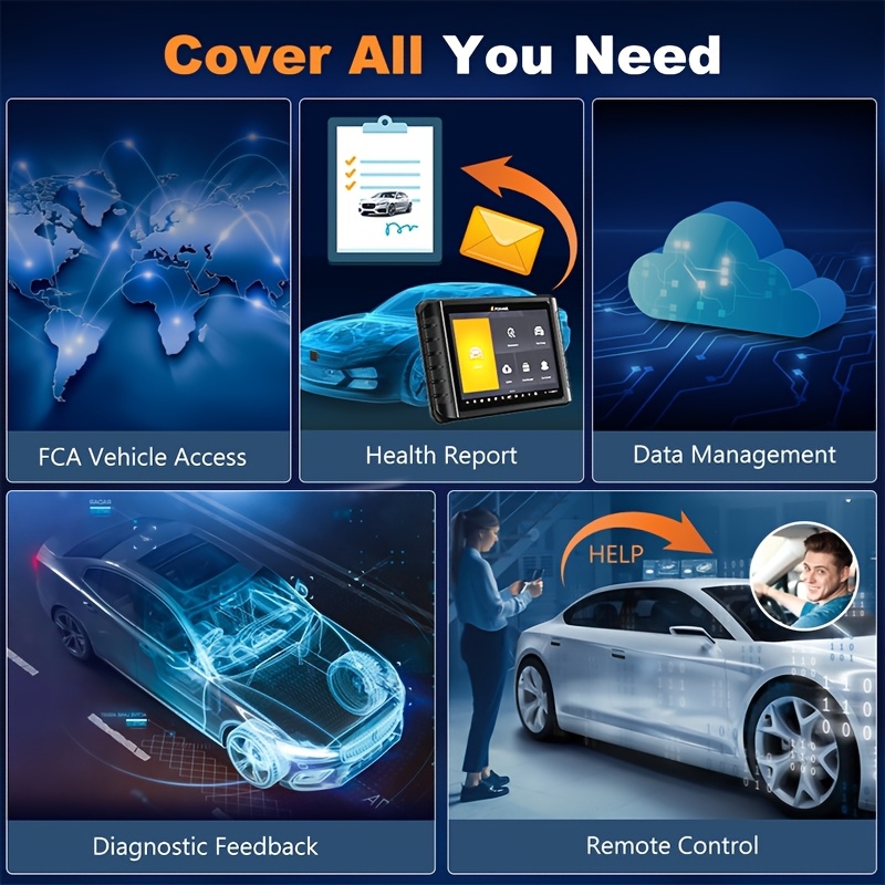 FOXWELL NT1009 Professional Automotive Diagnostic Tool - Multi-System Bidirectional Scanner with Active Control, ECU Coding, Key Programming, Without Battery