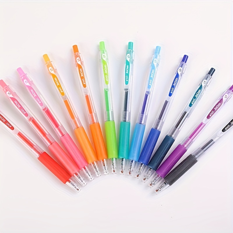 

12 Colors Gel Pens - High-quality, Large Capacity, Random 6pcs/12pcs - No Feathers - Fine And Gift Packaging