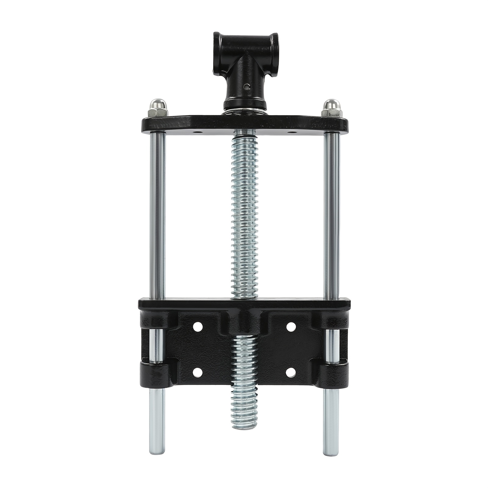 Image of Heavy Duty Woodworking Bench Vise, Cast Parallel Guide Bars Adjustable Threaded Screw, Electrostatic Spraying Anti-rust, 14.57 Inch Home Professional Woodworking Clamp