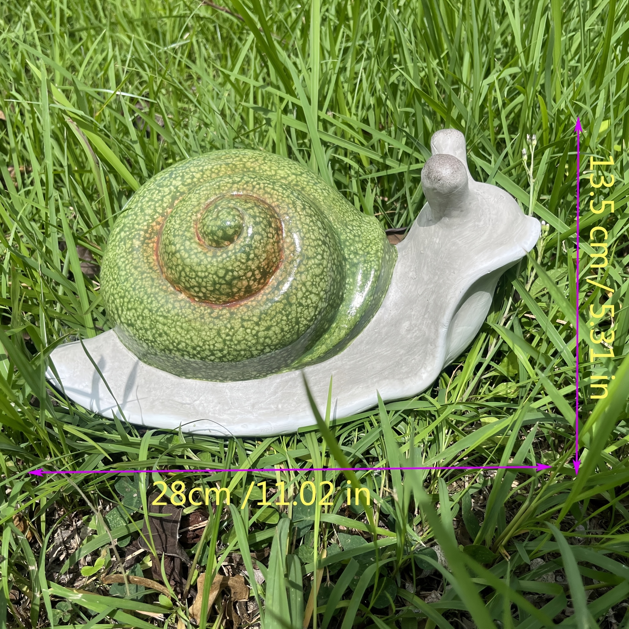 4 Süße Schnecken Gartenfiguren Aus Harz - Bunte Deko Für Terrasse & Garten