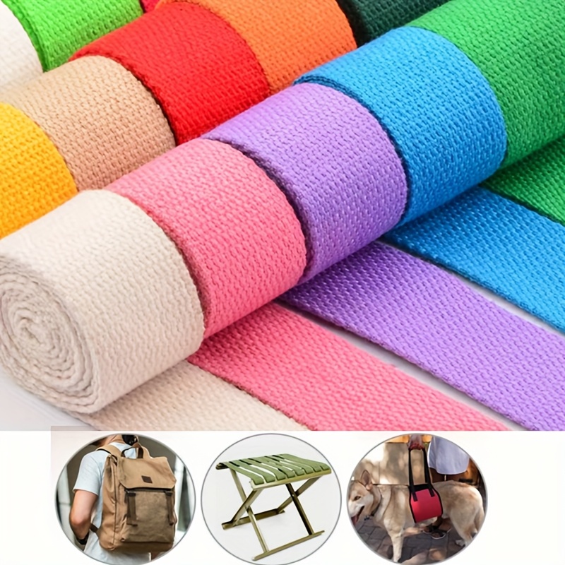 4yards/  2/2.5cm/3.2cm cinghie colorate in tessuto intrecciato - materiale resistente per manici di borse fai da te, cinture e decorazioni   - materiali   e durevoli per   di borse, cinghie per manici, design  , cuciture robuste