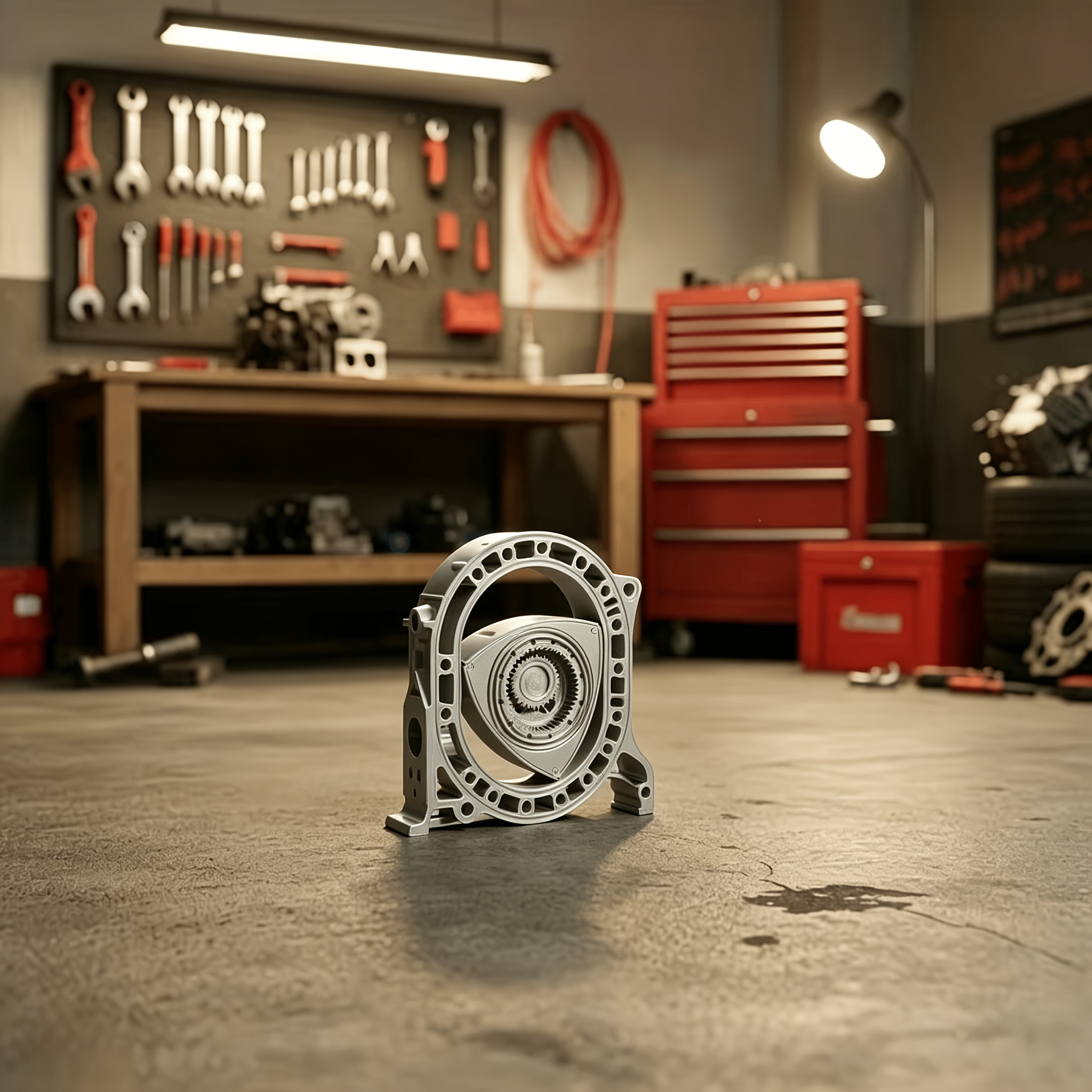 3d-printed Model Ornament: Rotary Engine Model With Rotatable & Twistable Components – Perfect For Home Decor Or Office Desk Accents To Add A