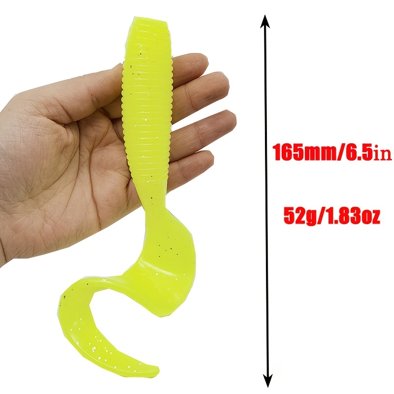 

1 Fishing Lure, 6.5in/52g - Realistic Bass Tail Design In , Pvc Material, - Ideal For Freshwater & Saltwater Fishing, Perfect Gift For Holidays, Fishing Gear