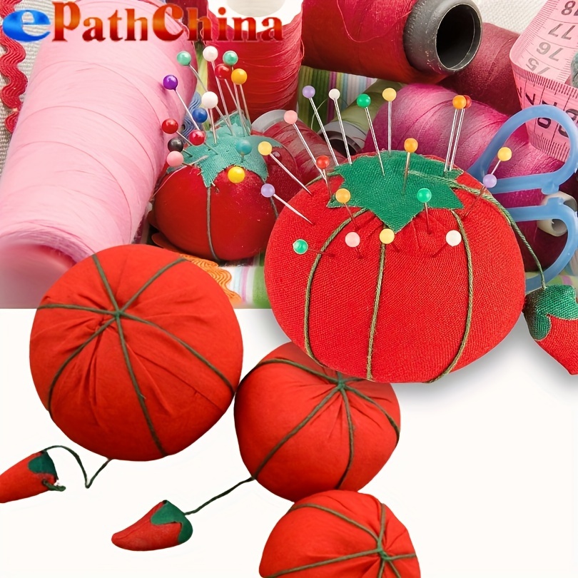 Portaspilli A Forma Di Fragola 2 Pezzi - Cuscino Decorativo Per Cucito E Ricamo - Foto 2