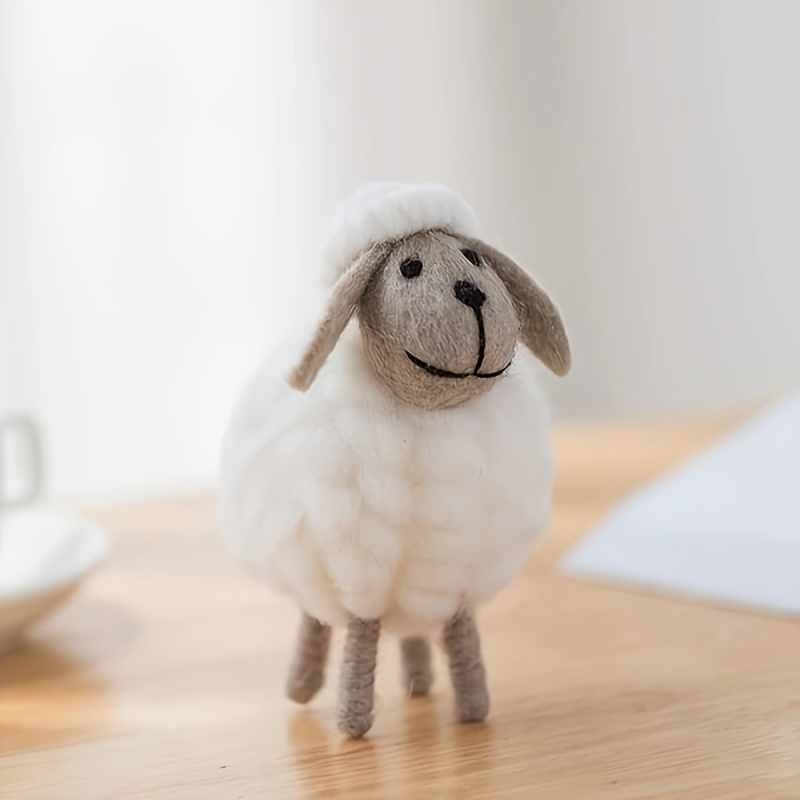 

Felt Sheep Hanging Decorations, Cute Fleece Sheep For Eid Party Decor, No Electricity Required - 6 X 11cm