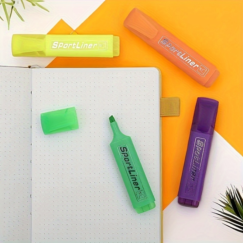 6pcs set chisel tip set drying ink back to school and note kawaii stationery with a of colors details 4