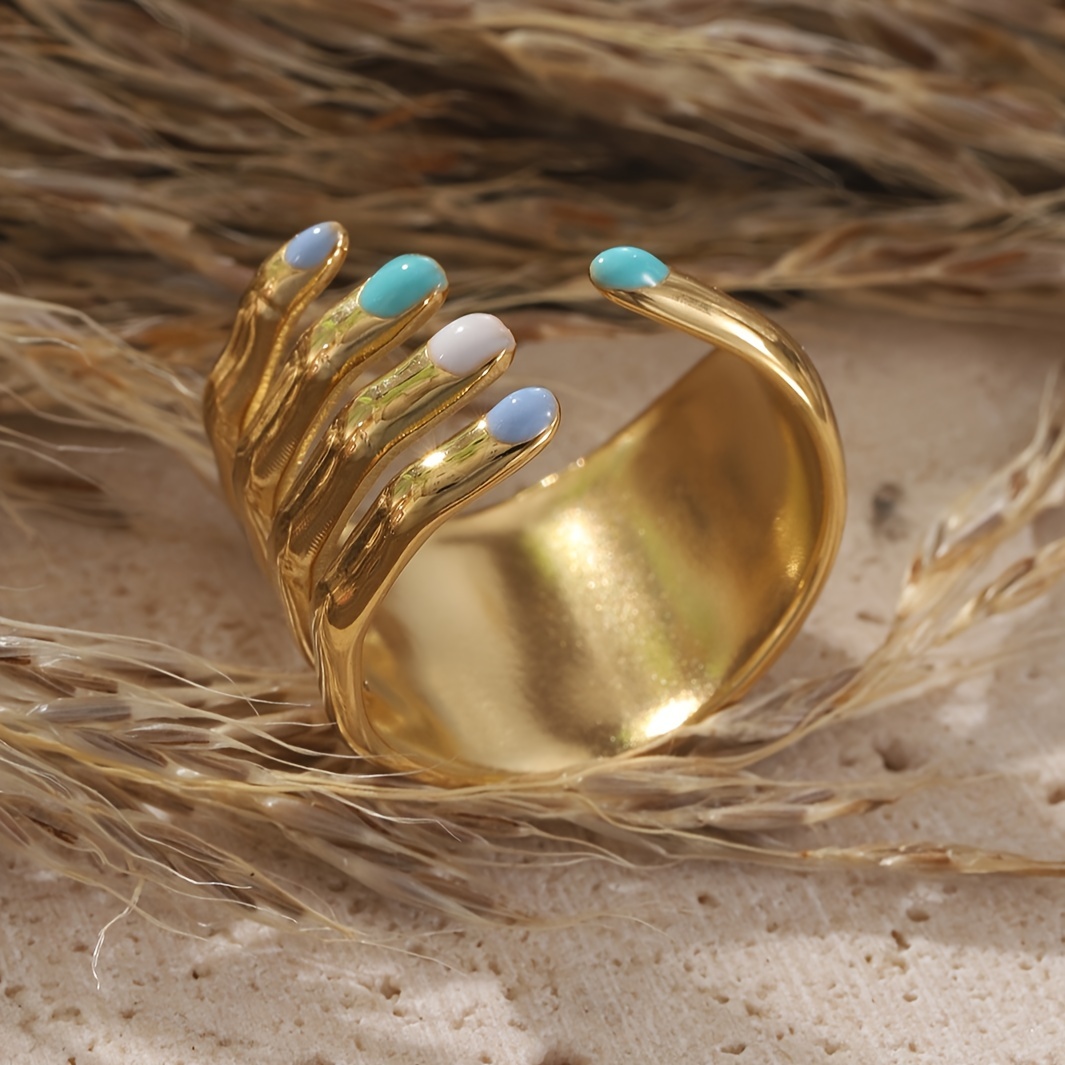 Stainless Steel Creative Ring for Women&rsquo;s French Parties