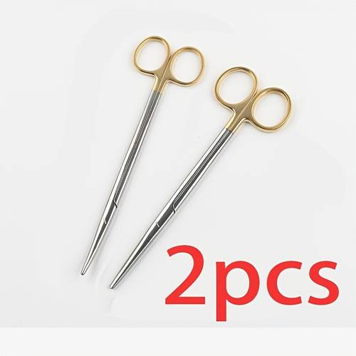 the 2025 new model its an new pair of scissors with a gilded handle a round head and a shape its designed for nurses and students the is exquisite with a heavy duty