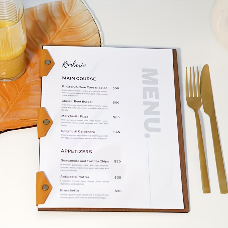 menu folder sold on Temu United States
