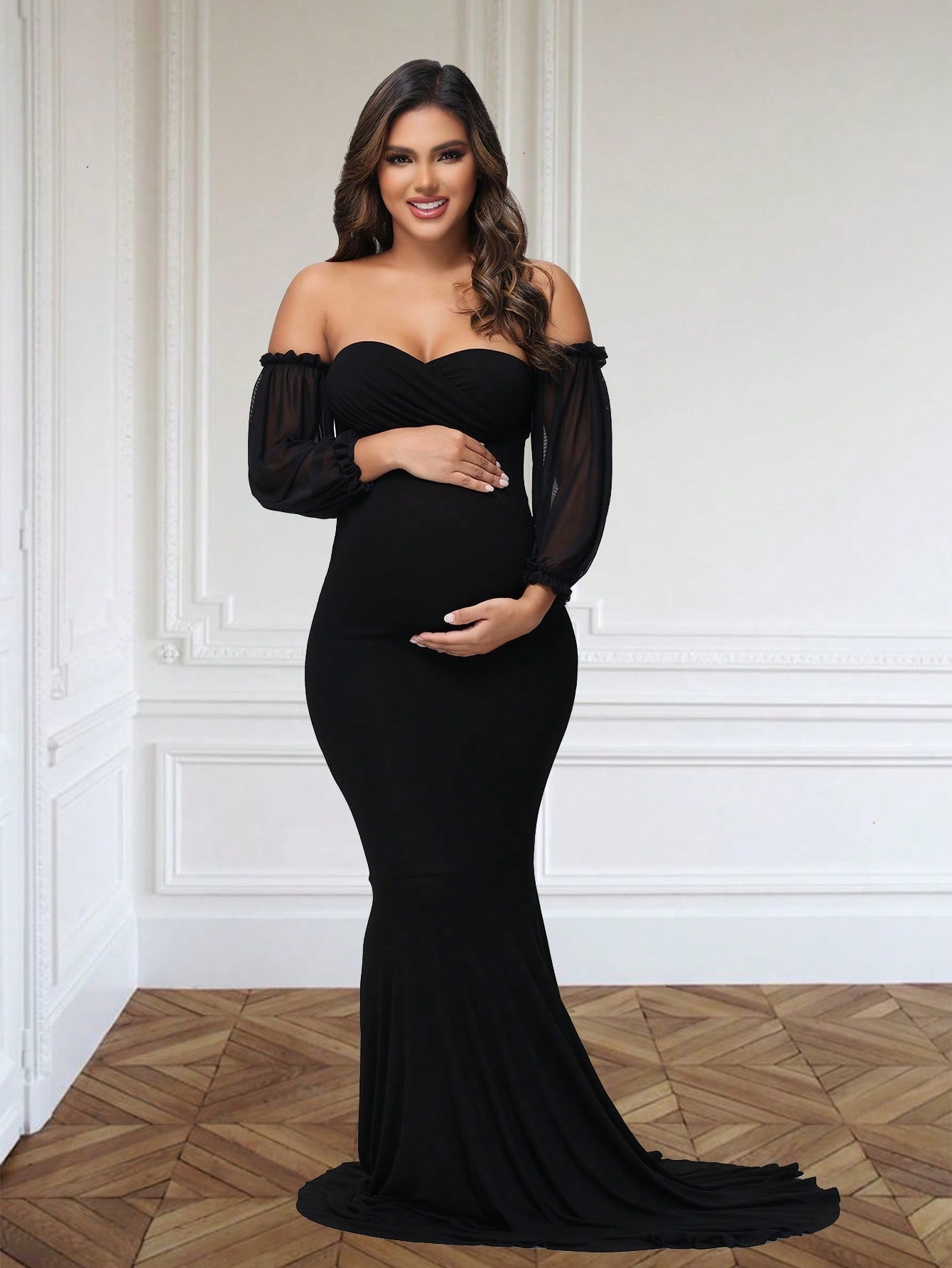 formal wedding dress guest Elegant High Low Two Piece Sheath Wedding Guest Dress main image 0