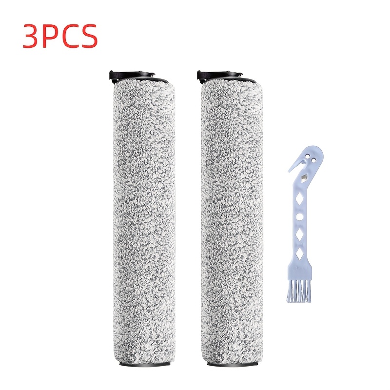 TEMU Kit de remplacement adapté aux aspirateurs balais Eureka à double pour sol sec et humide, NOUVEAU 400/NOUVEAU 500, comprenant 2 rouleaux de
