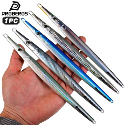 1pc Vertical Needle Metal Saltwater Shore Fast Sinking Jigging Lure 80G 100G Fishing Lure
