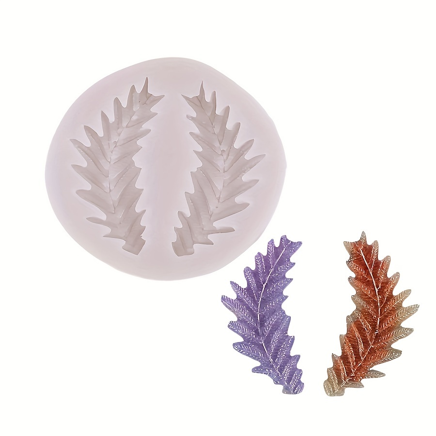 TEMU 1pc Leaf Design Silicone Mold For Crafts And Supplies, Crafts And Supplies