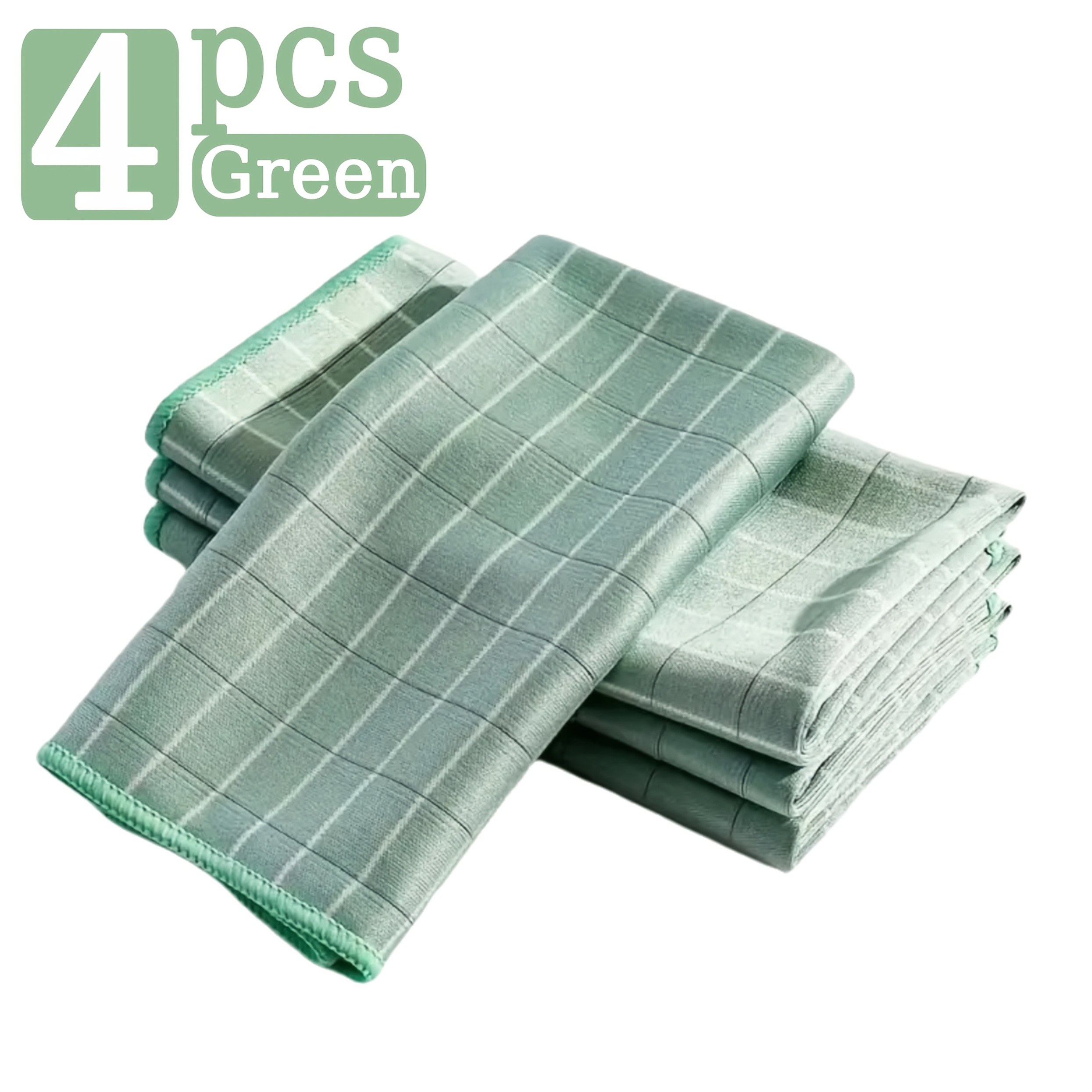 E-shop 4/10 Stück Spezielles Saugfähiges Küchenhandtuch für Glas, Hinterlässt Keine , Ideal zum Reinigen von Tischen, Schüsseln, Spiegeln,