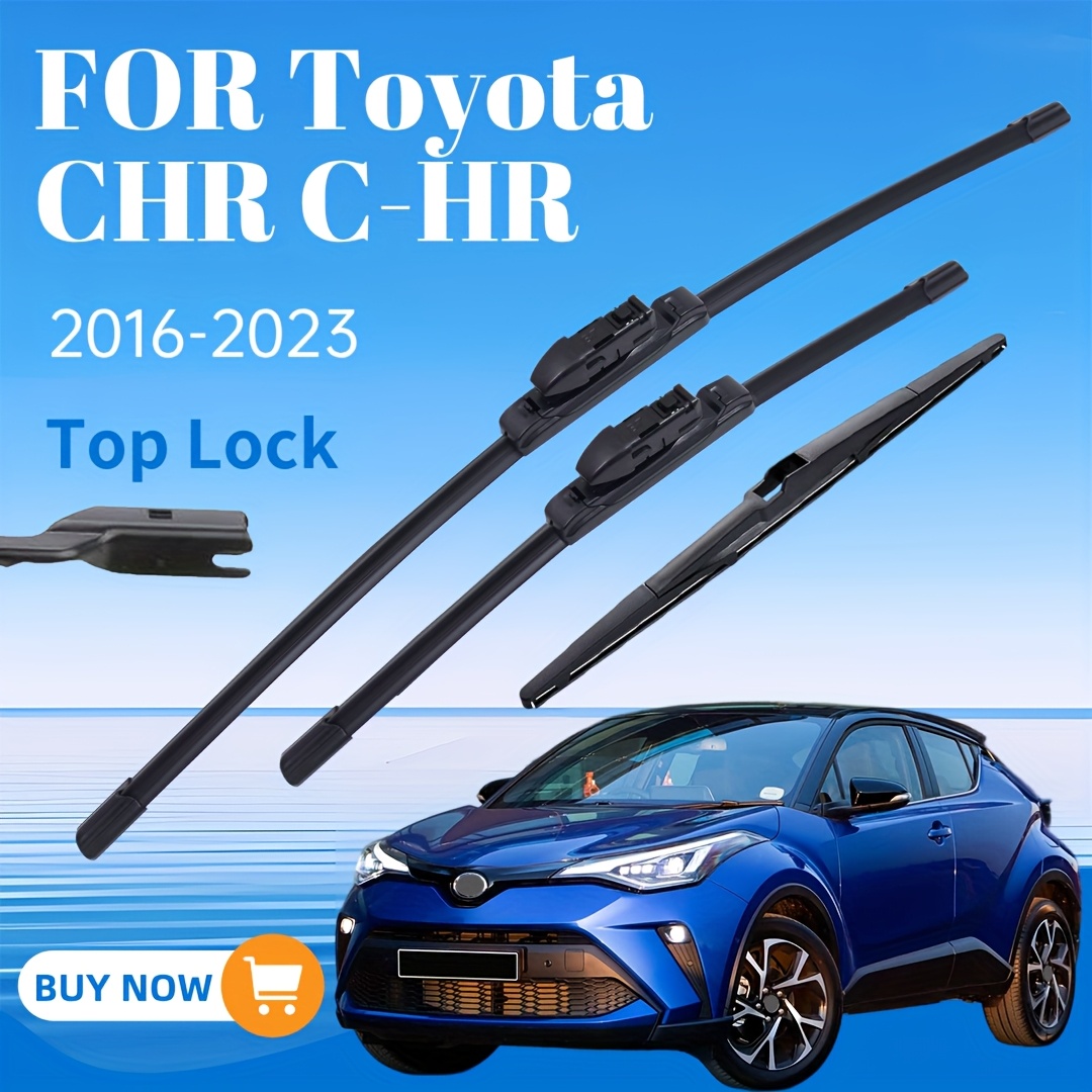 TEMU 26"+16"+14" Windshield Wiper Blades Replacement For Chr C-hr 2016 2017 2018 2019 2020 2021 2022 2023 Quality Front Rear Wiper Blade Set (pack Of