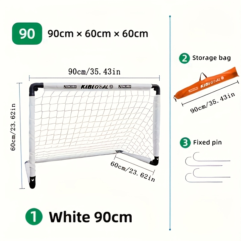 Image of 1pc Of Outdoor Sports Foldable No-installation Soccer Goal, Movable Portable Soccer Goal Frame With Net