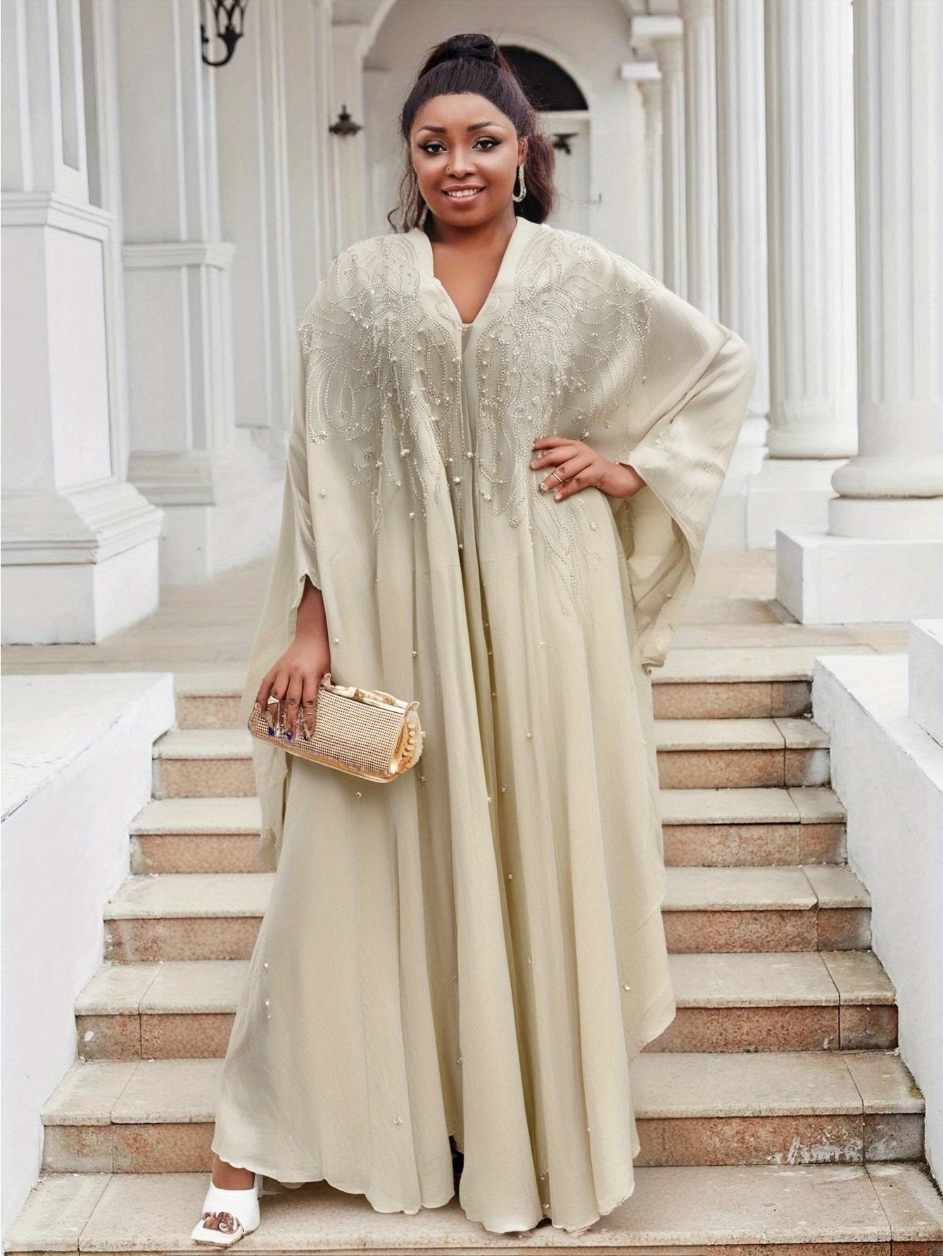 gold cape dress Gold Metallic Embroidered Tulle Cape – Tadashi Shoji Official Online  Boutique main image 1