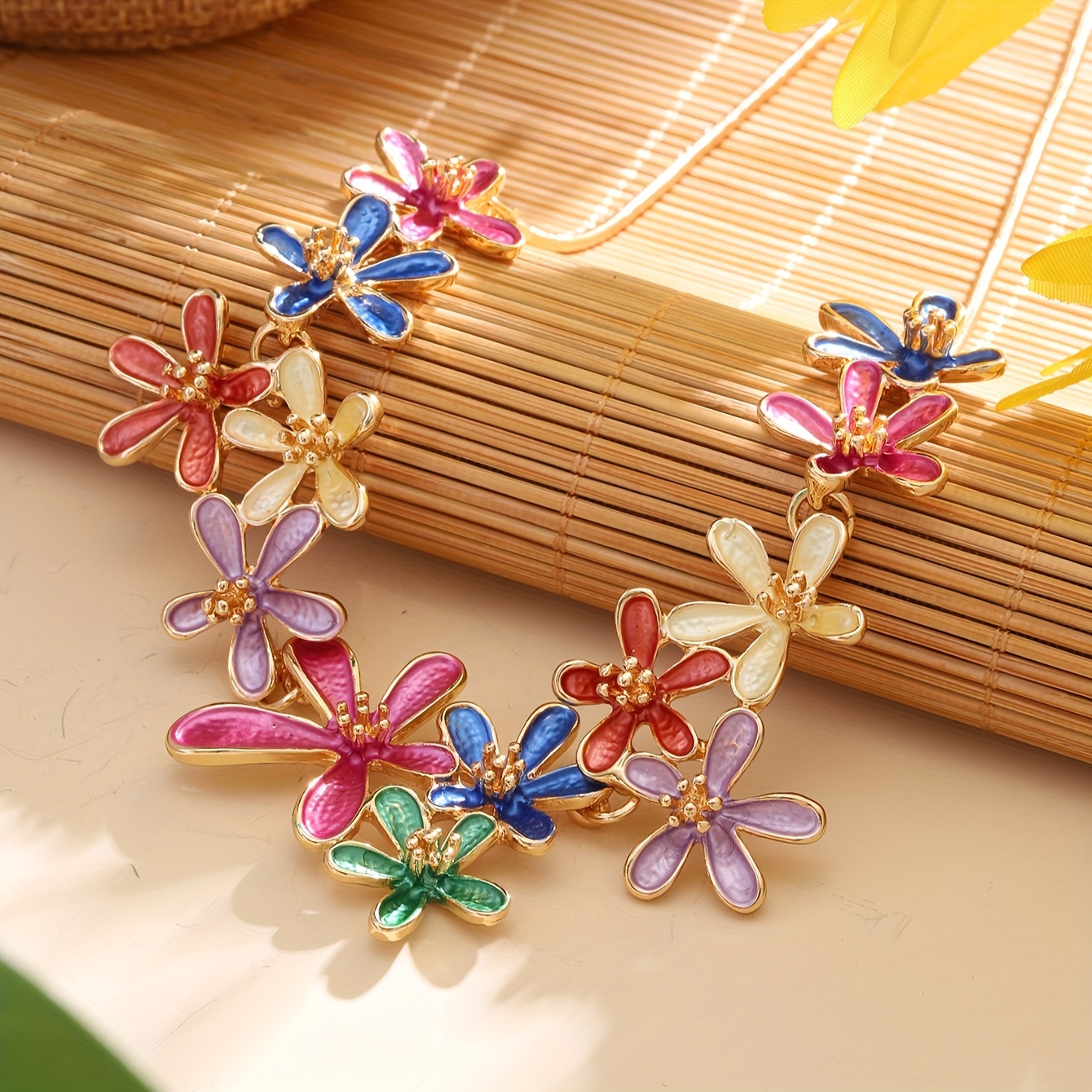 Boho Lucky Flower Jewelry Set for Women