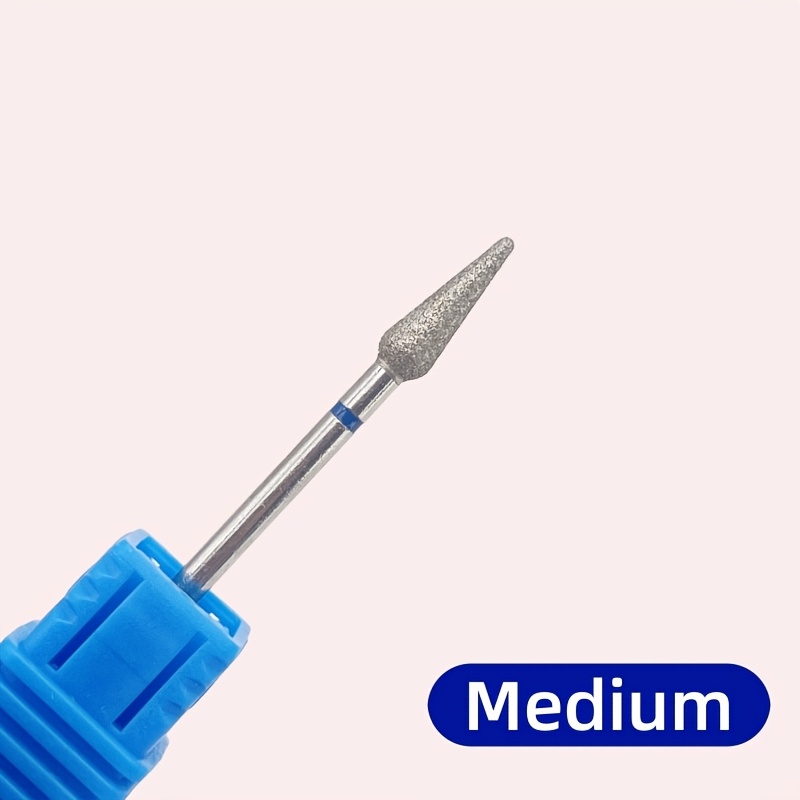 1/2pcs Cone Nail Drill Bits Fine Cuticle Clean Burr Fine And Medium Grit Sizes Russian Mills Electric Manicure Drills Nails Accessories Tool