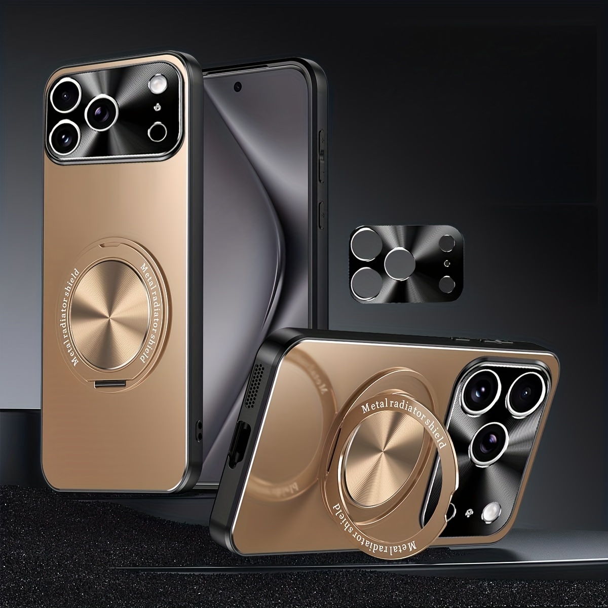TEMU Phone Case: Suitable For Iphone 17 Pro Max/17 Pro/17/ Rotating Stand, , Matte Original Touch, New Phone Case, Extraordinary Experience, Support