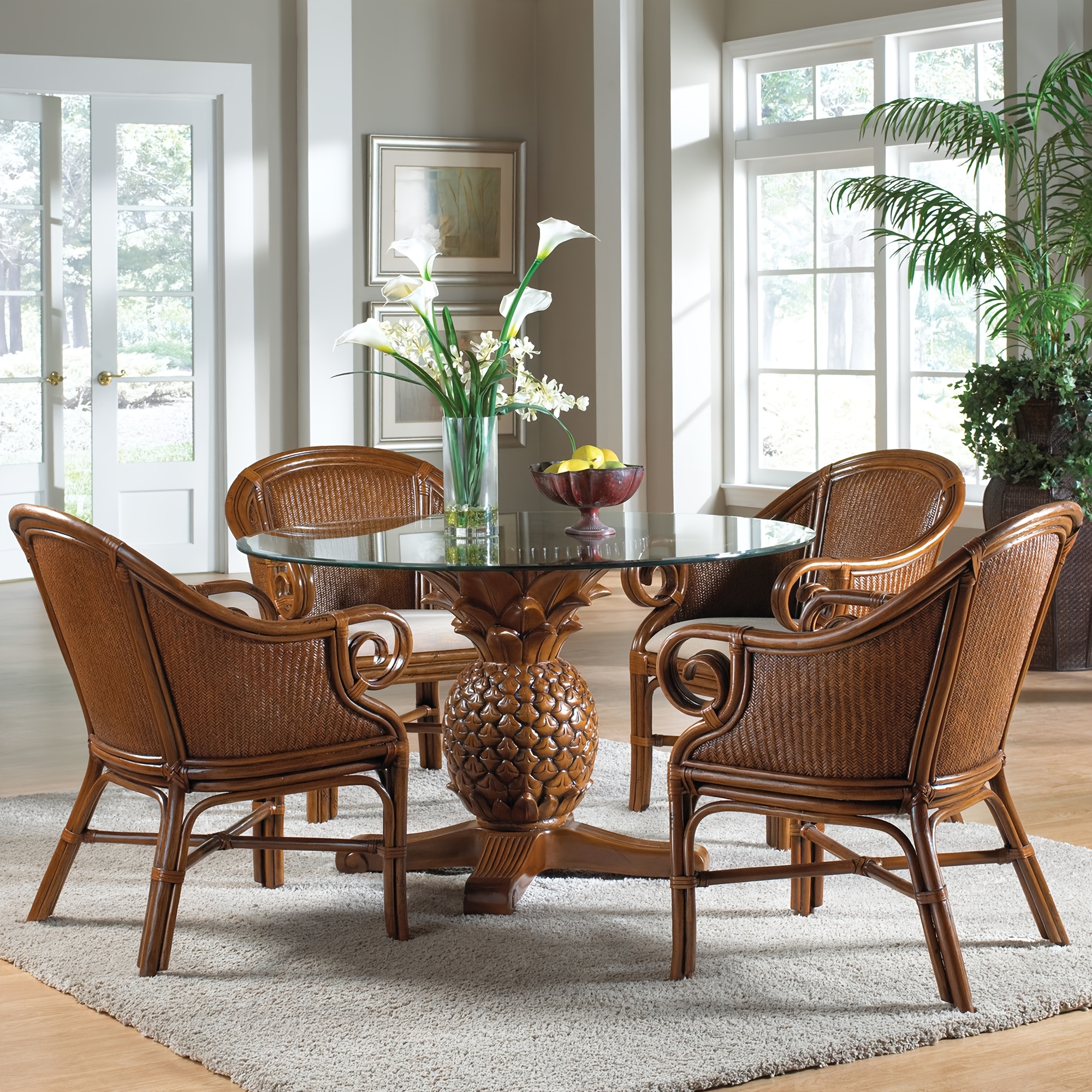 A 42-Inch Round Glass Tabletop, Featuring 0.37-Inch Thick Tempered Glass with a Pencil Polished Edge, Serves As a Clear Replacement for Dining Tables, Coffee Tables, Office Desks, And Kitchen Tables. It Offers a Large, Durable