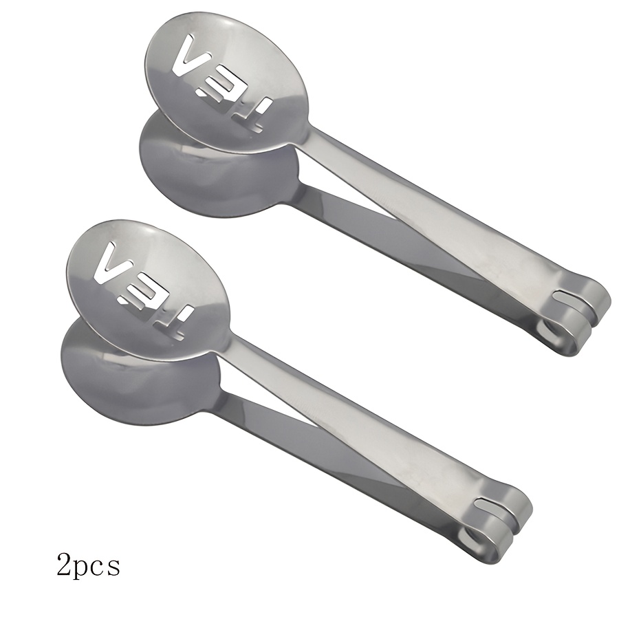 E-shop 1/2 Stück Edelstahl Teebeutel-Clips, Multifunktionale Clips, Verdickte Edelstahl-Version, Zum und Zerdrücken von Teebeuteln, Aufheben von