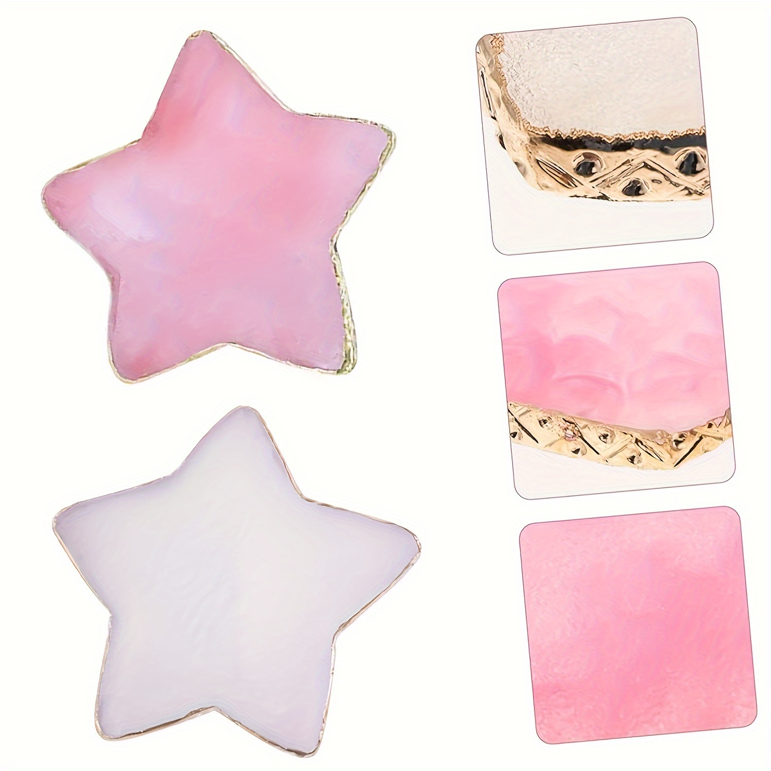 

Shape Nail Polish Palette With Golden Resin Stone Display Board - , Tool & Accessories For Nail Art