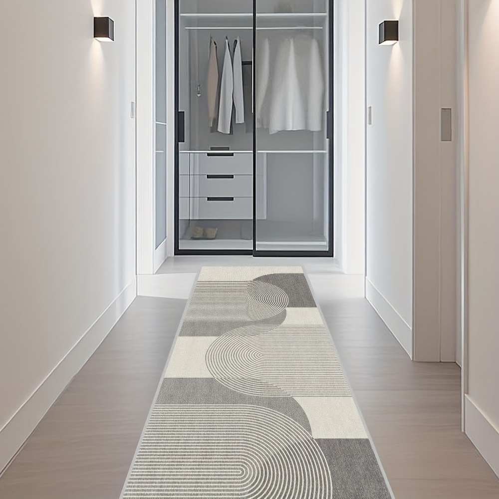 TEMU [] 1pc, Nordic Style Living Room Decorative Floor Mat, Easy Light Luxury Aisle Foot Mat, High-quality Courtyard Balcony Area Mat, Machine