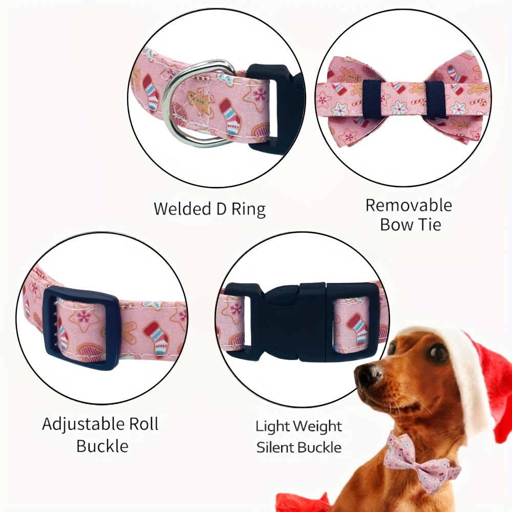 rosa weihnachts hundehalsband verstellbarer - Temu Austria