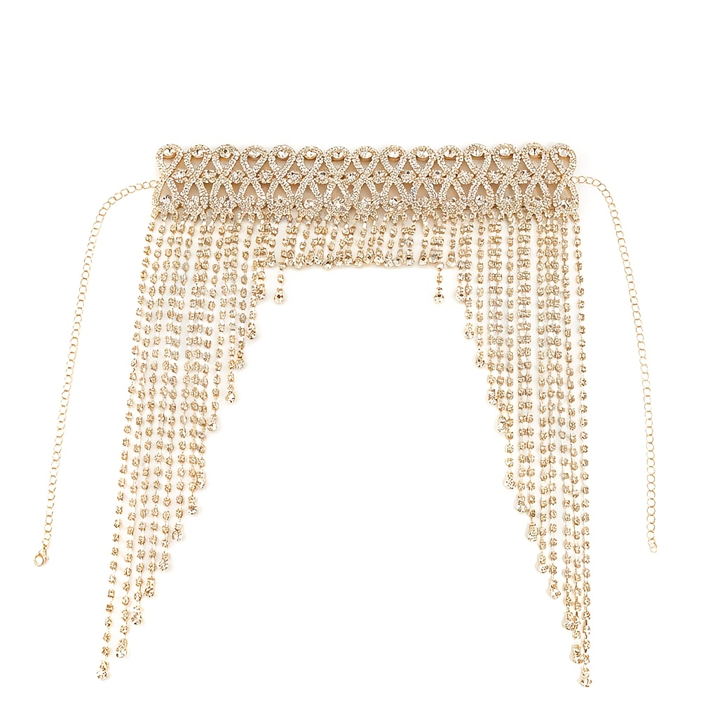 Full Rhinestone Fashion Headpiece, Exaggerated Prom Accessory